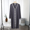 2022 Autumn Cotton Nightgown Women Nightdress Sleepwear Long Sleeve Night Midi Dress Female Nighties Nightwear