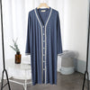 2022 Autumn Cotton Nightgown Women Nightdress Sleepwear Long Sleeve Night Midi Dress Female Nighties Nightwear