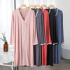 2022 Autumn Cotton Nightgown Women Nightdress Sleepwear Long Sleeve Night Midi Dress Female Nighties Nightwear