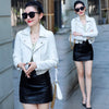 2022 Autumn Women Pu Leather Jacket Woman Zipper Short Coat Female Black Punk Bomber Faux Leather Outwear spring  Blazer