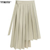 2022 Autumn and Winter Women's Suit Skirt Two-piece Set Temperament Short Long Sleeve Ladies Jacket High Waist Pleated Skirt