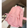 2023 Black Pink White Coat Jacket Autumn Spring Sexy Evening Party Bodycon  Womens Clothing