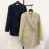 2023 Double-breasted Lapel Profile Suit Women Worsted Wool Loose Suit Jacket