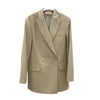 2022 Double-breasted Lapel Profile Suit Women Worsted Wool Loose Suit Jacket
