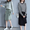 2023 Early Autumn Suit Women Loose And Popular All-Match Casual Long-Sleeved Knitted Mid-Length Skirt Sweater Two-Piece Suit