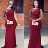 2022 African Women Lace Wedding Party Dress Sexy One Shoulder Bodycon Evening Vestidos de fiesta Prom Long Dress