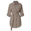 2022   Dress Women Autum Long Sleeve Dress Ol Belt Casual Work Plain Shirt Blouse Tops Vestido De Mujer Женское Плать