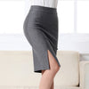 2023 Women Office Formal Pencil Skirt Spring Summer Elegant Slim Front Slit Midi Skirt Black/Gray/Red OL Skirts
