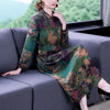 2023 Floral Print Boho Maxi Dress Sexy Lady Temperament of Chinese wind Summer Long Dress Women Beach Dresses Vestido