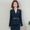 2023 Formal Suit Women Slim Business Long Sleeve Ol Blazer And Skirt Office Ladies Work Wear Uniform DD2802
