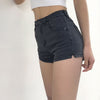 2022 Summer Jean High-waist Denim Shorts Casual Loose Oversized Elastic Korean Style Women Short