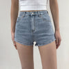 2022 Summer Jean High-waist Denim Shorts Casual Loose Oversized Elastic Korean Style Women Short