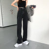 2022 Jeans For Women Back Loose High Waist mom Large Size Straight pants Long Wide Leg Women Jeans streetwear