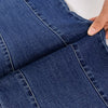 2022 Ladies Wide Leg Straight Striped Stretchy Jeans Autumn Winter Denim Jeans Korean High Waist Plus Size S To 5XL
