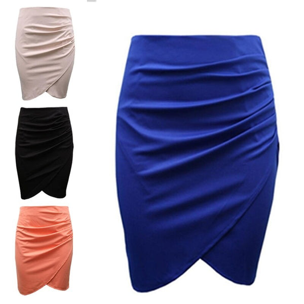 2022 Skirt Split Vintage Mini Bodycon High Waist Women Pencil Skirt Solid Elegant Lady Ol Office Skirts For Female Xs-Xxl