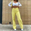 2022 Solid Color Jeans Girl Streetwear Clothing Green Jeans Slim Straight Leg Pants Hip-hop Wide Leg Jeans Y2k