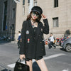 2022 Spring Paragraph Badge Long Sleeve Suit Female Plus Size Loose Casual Women Blazers Suit Jacket Female Long Z271