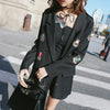 2022 Spring Paragraph Badge Long Sleeve Suit Female Plus Size Loose Casual Women Blazers Suit Jacket Female Long Z271