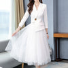 2022 Spring Summer Casual Women Suits Office Sets Suit Women Blazer And Mesh Mid Skirts Suits For Women Blazer Set