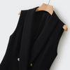 2022 Spring and Autumn  Women's Suit Double Breasted Ladies Black Ladies Jacket Long Female Blazer