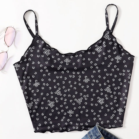 2022 New Style Camis Women Ladies Print Sleeveless Pullover Vest Tank Crop Tops Shirts Топик Женский