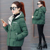 2023 Winter Jacket Women Parkas Hooded Thick Down Cotton Padded Parka Female Jacket Short Coat Slim Warm Outwear P772