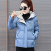 2023 Winter Jacket Women Parkas Hooded Thick Down Cotton Padded Parka Female Jacket Short Coat Slim Warm Outwear P772