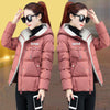 2023 Winter Jacket Women Parkas Hooded Thick Down Cotton Padded Parka Female Jacket Short Coat Slim Warm Outwear P772