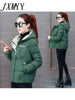 2023 Winter Jacket Women Parkas Hooded Thick Down Cotton Padded Parka Female Jacket Short Coat Slim Warm Outwear P772