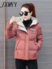2023 Winter Jacket Women Parkas Hooded Thick Down Cotton Padded Parka Female Jacket Short Coat Slim Warm Outwear P772