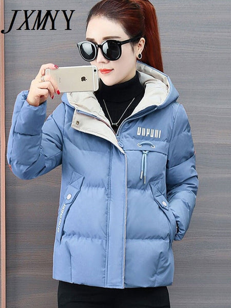 2023 Winter Jacket Women Parkas Hooded Thick Down Cotton Padded Parka Female Jacket Short Coat Slim Warm Outwear P772