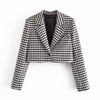 2022 Women 2 Pieces Set Cropped Blazers and Mini Skirt Suit Casual Chic Lady Outfits Women Blazers & Skirt suit