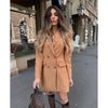 2022 Women Blazer Double-Breasted Long Sleeves Oversized Casual Elegant Lady Woman Suit Blazer