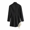 2022 s spring design elegant  Diamond decoration double-breasted  lady suit dresses