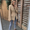 2023 Office Ladies Blazer Women Suits with Belt Outerwear Women's Jackets  Long Sleeve Elegant White Black Jacket Female Texudo