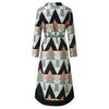 2022 Plus Size Women's Women's Holiday Style Geometric Print Dress Loose Casual Robe Dress Designer Clothing Taltas Grandes