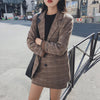 2022 Retro Plaid Blazer Sets Single-breasted Jacket & Pencil Skirt Vintage 2 Pieces Skirt Suits Female Office Ladies Blazer Suit