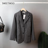 2022 Retro Solid Blazer Set Single-breasted Coat& Pencil Skirt 2 Pieces Skirt Suit Female Office Ladies Blazer Suit