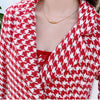 2023 Small Fragrance autumn winter Casual Three Piece Suits Women Crop Top Coat + Vest + Mini Skirt Set 3pcs Sets
