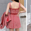 2023 Small Fragrance autumn winter Casual Three Piece Suits Women Crop Top Coat + Vest + Mini Skirt Set 3pcs Sets
