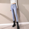 2022 Spring And Autumn Jeans Women's Trousers Stretch Feet Pants Korean Style High-Waisted Trousers Slimming Pencil Pants