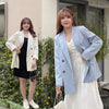 2023 Spring And Autumn Plus Size Women's Temperament Refreshing Self-cultivation Casual Double-breasted Thin Suit Jacket