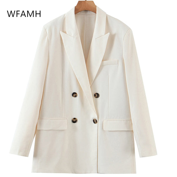 2023 Spring And Autumn Plus Size Women's Temperament Refreshing Self-cultivation Casual Double-breasted Thin Suit Jacket