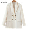 2023 Spring And Autumn Plus Size Women's Temperament Refreshing Self-cultivation Casual Double-breasted Thin Suit Jacket