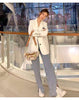 2022 Spring And Autumn Women's Thin Korean Casual Loose Top Veste Femme Medium And Long Term White Blazer Jacket Casaco Lady