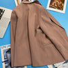2023 Spring Autumn High-quality Korean Straight Nude Pink Blazer Female British Style Slim Simple Temperament Suit Jacket