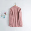 2023 Spring Autumn Korea A-Line Skirt Suits Pink Chic Blazer Suits Women Solid Colors Single Breasted Office Blazers