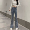 2022 Spring Autumn Retro High Waisted Trumpet Ladies Skinny Jeans Woman Clothes Women Long Bodycon Pants Streetwear Casual