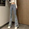 2022 Spring Autumn Retro High Waisted Trumpet Ladies Skinny Jeans Woman Clothes Women Long Bodycon Pants Streetwear Casual