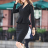 2022 Spring Autumn Women OL Skirts Suits Elegant Formal Office Fake 2 piece Pencil Skirts Female Business Blazer Outfits Set